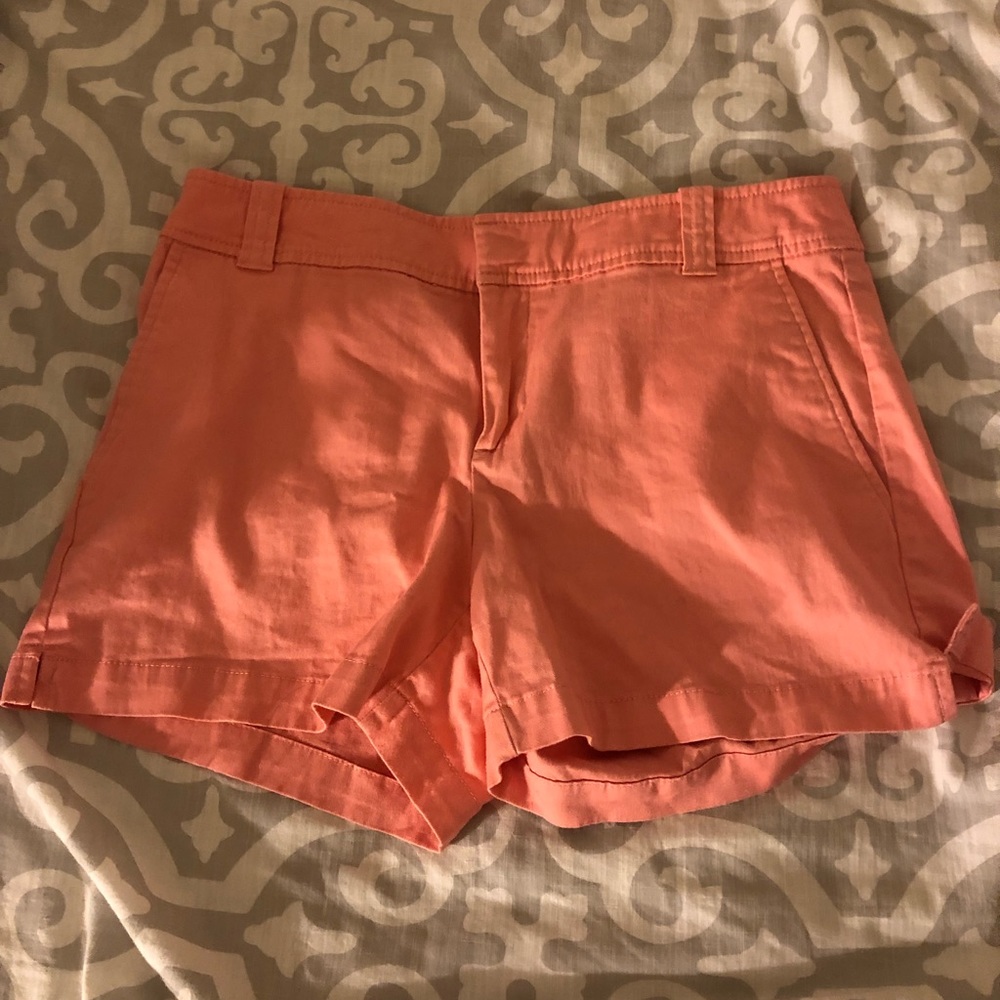 Peach colored shorts